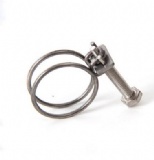 Wire Formed Spring Pipe Clamps Double Wire Hose Clamp, Hose Clip